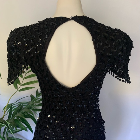g l a m :: Vintage Glamorous Sequin Beaded Gatsby Dress - Picture 7 of 15